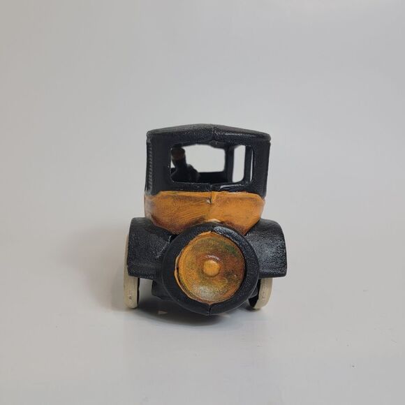 Arcade Reproduction Cast Iron Die Cast Toy Taxi Moving Wheels - Picture 4 of 9